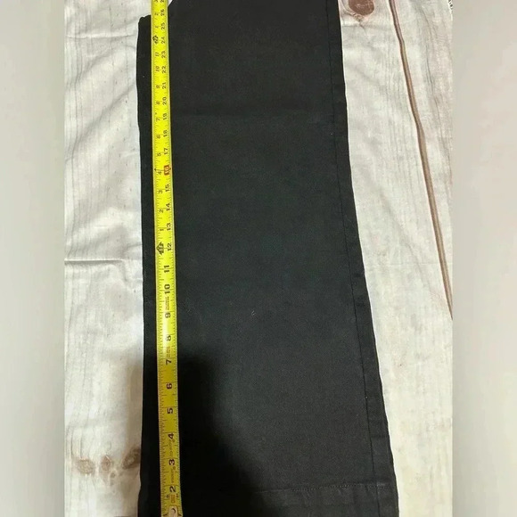 Sam Edelman Women’s  Codie Jeans Button Fly High Rise Wide Leg Ankle Black Sz 30 - Picture 8 of 10